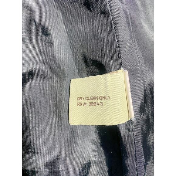 American Rag Coat Girls Size Medium Button Up Black Herringbone Lined Wool Blend - Picture 4 of 8